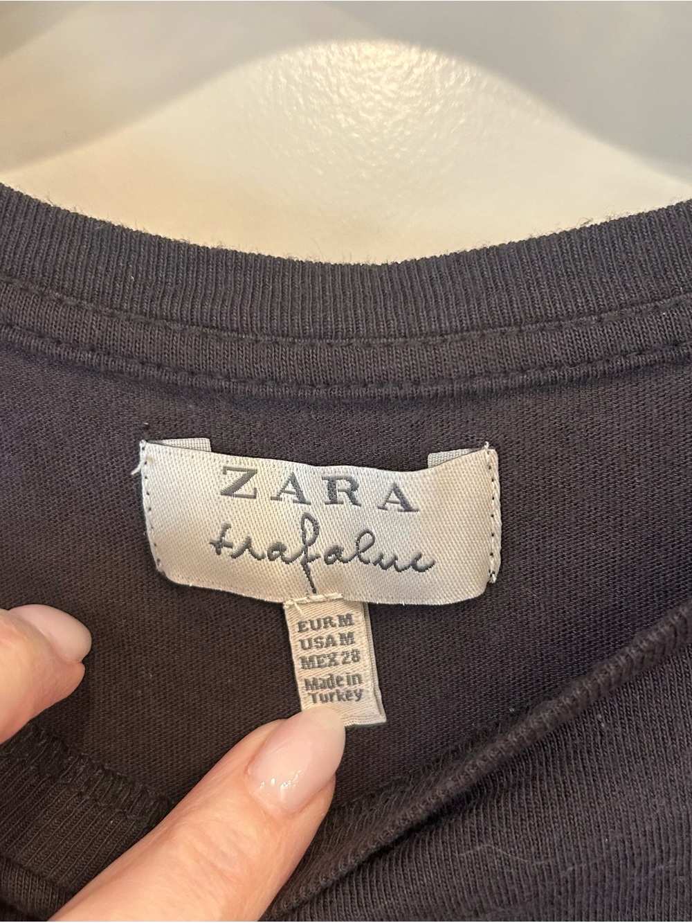 Zara Trafaluc Black Star Skull Graphic Tee Size M - Picture 3 of 5
